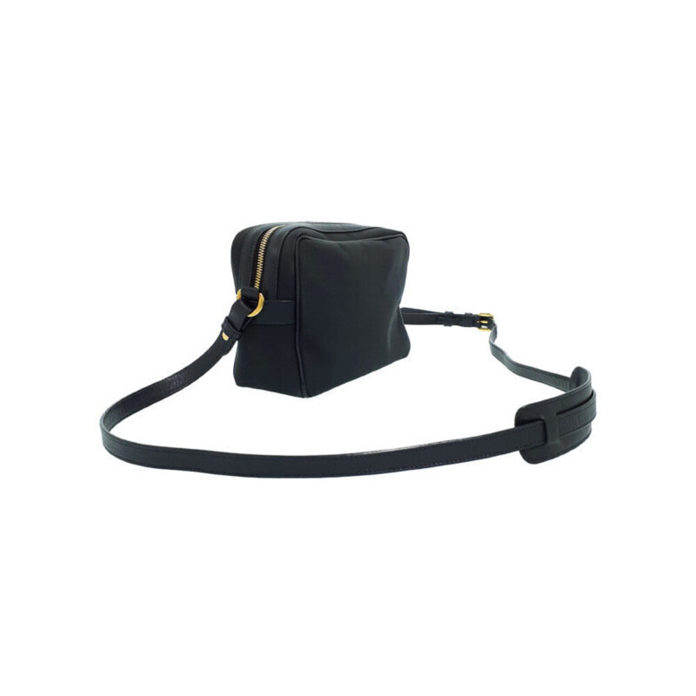 Prada Logo Jacquard Camera Bag black canvas bow - Picture 2 of 9
